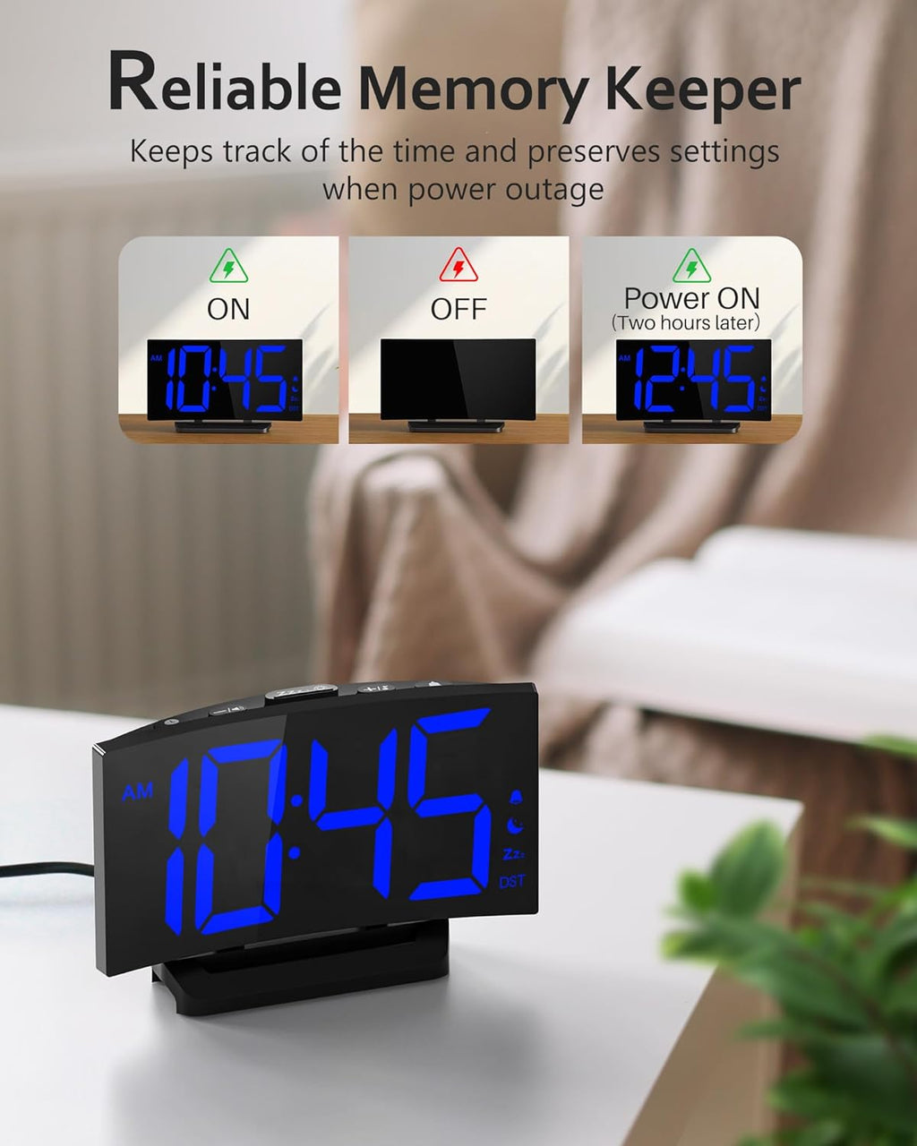 Digital Alarm Clock for Bedrooms