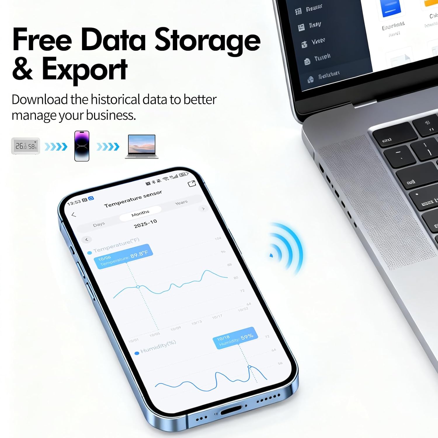 Smart WiFi Thermometer Hygrometer