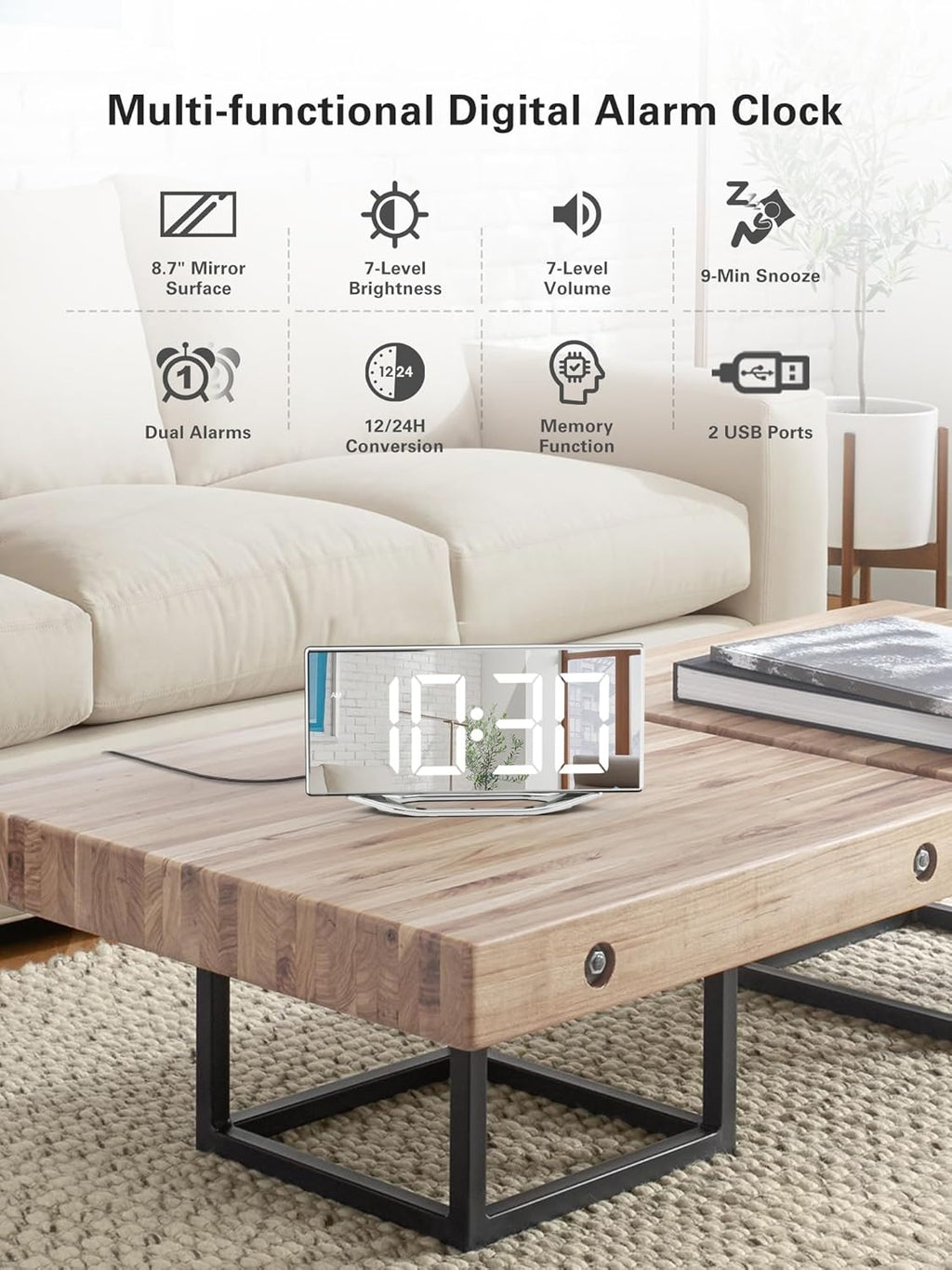 Digital Clock for Living Room