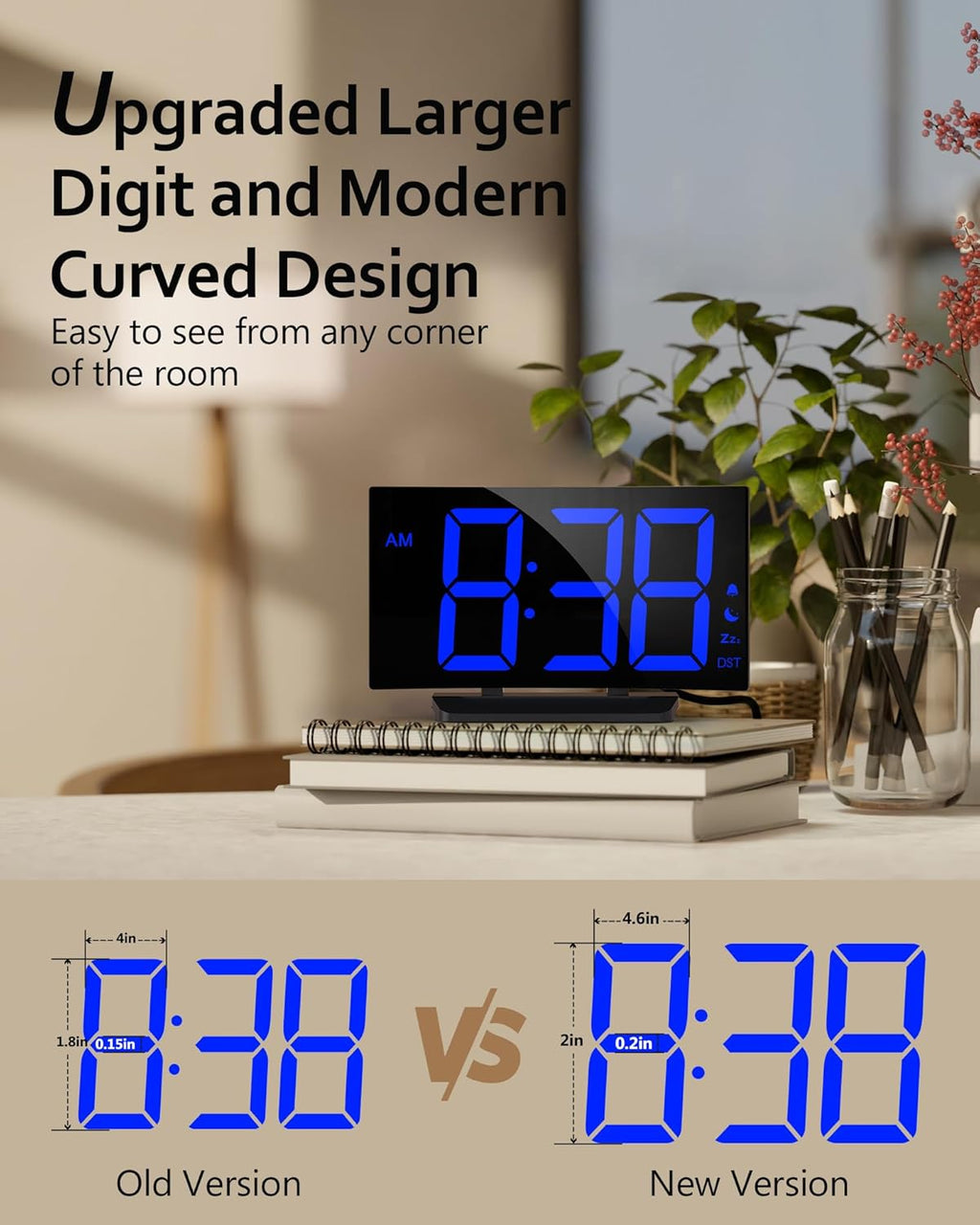 Digital Alarm Clock for Bedrooms