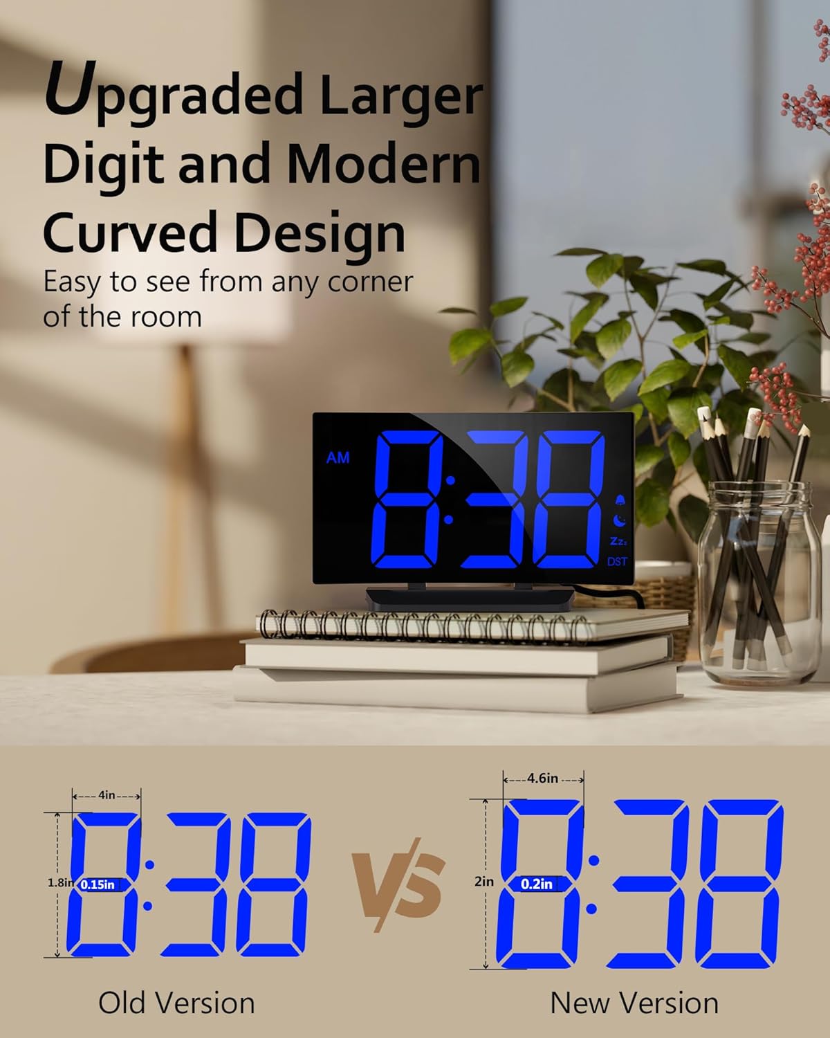 Digital Alarm Clock for Bedrooms