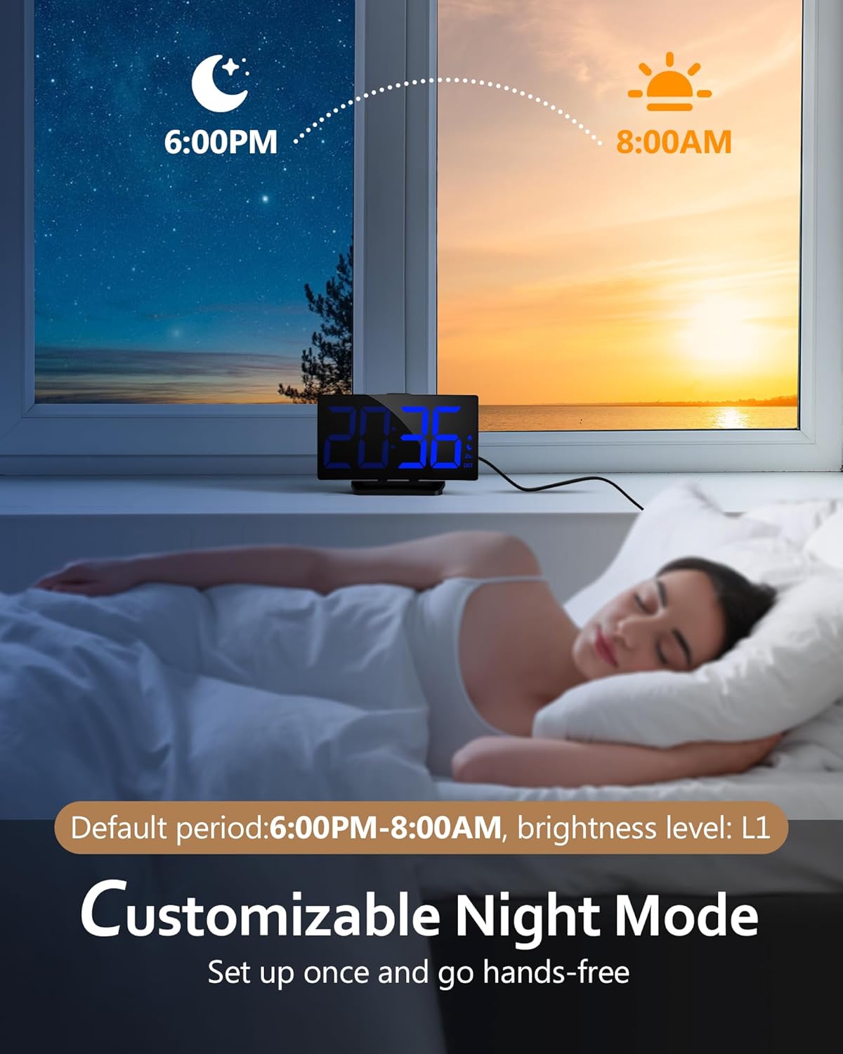 Digital Alarm Clock for Bedrooms