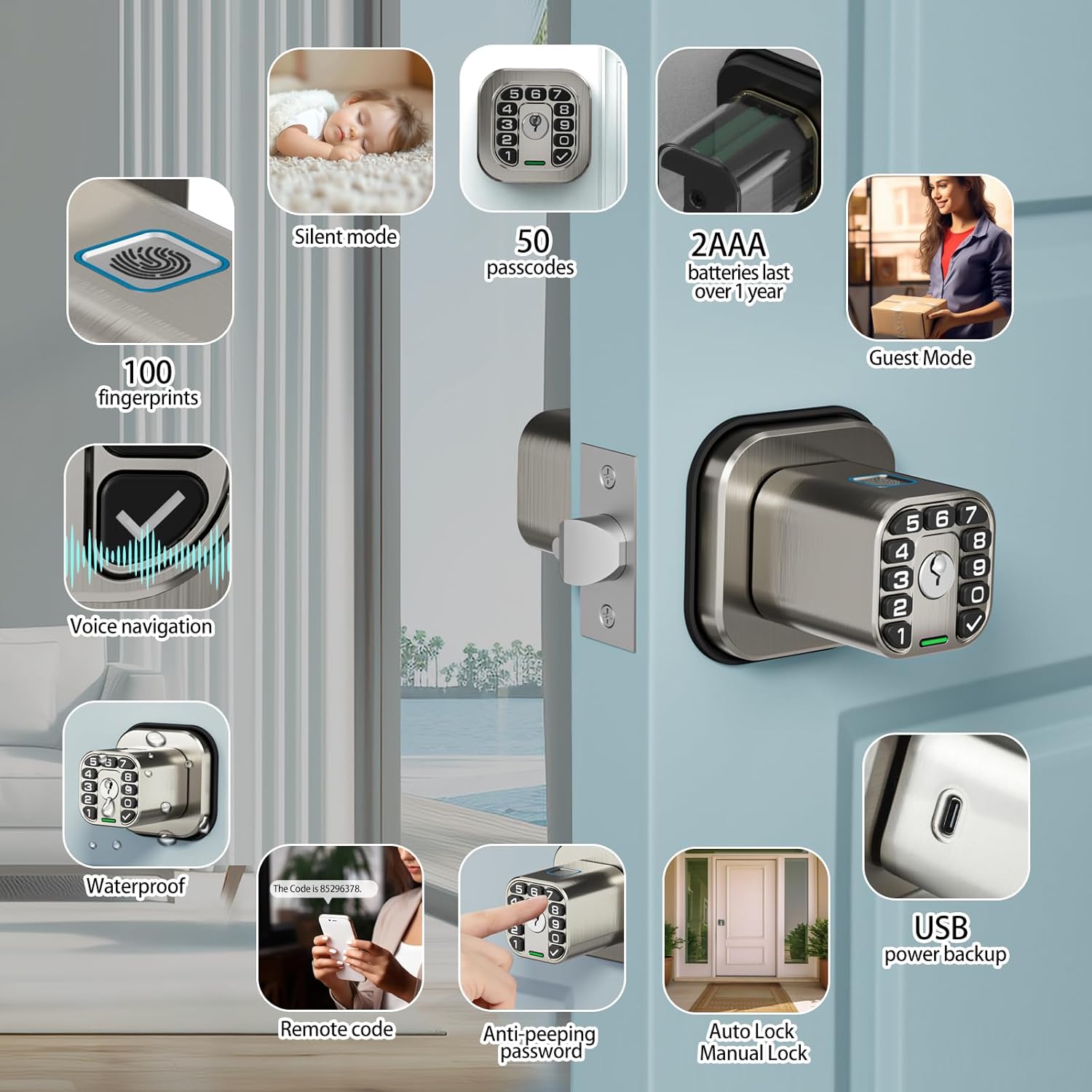 Fingerprint Door knob